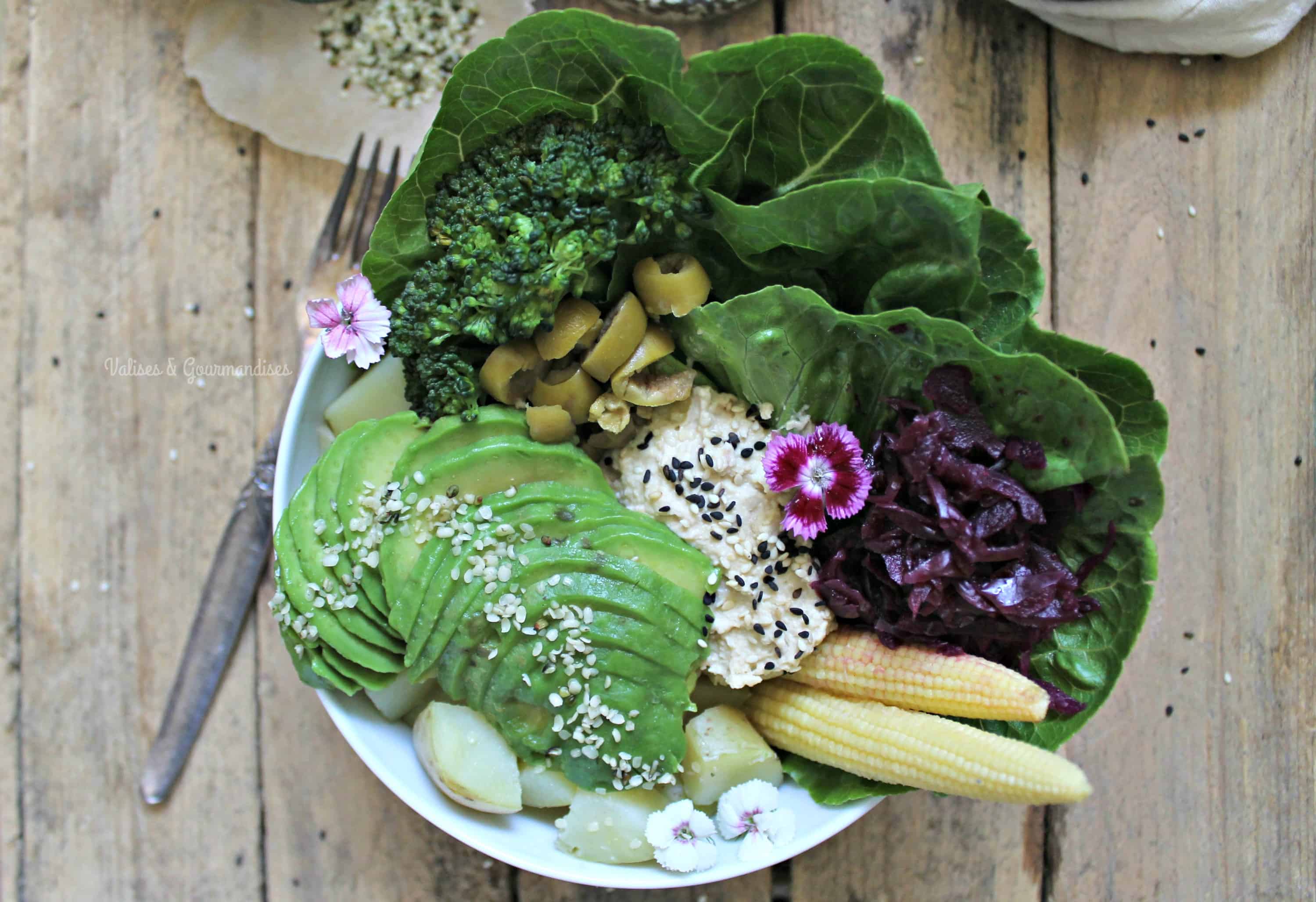 Summer Buddha Bowl 2 ways - Valises & Gourmandises